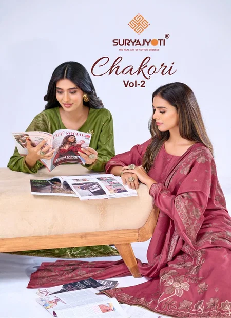 Chakori Vol 2 By Suryajyoti Pure Viscose Dress Material Wholesale Market In Surat With Price